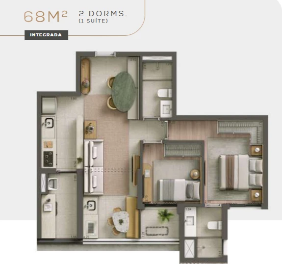 68M²
